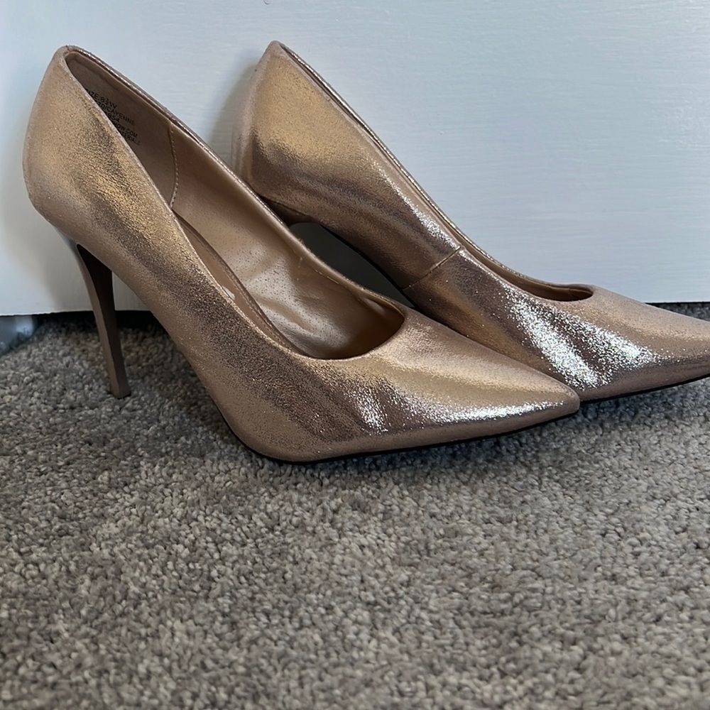 Hot Tomato rose gold heels